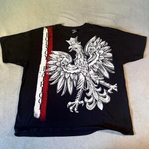 Vintage Gothic‎ Polish graphic tee with that nice affliction style design.
